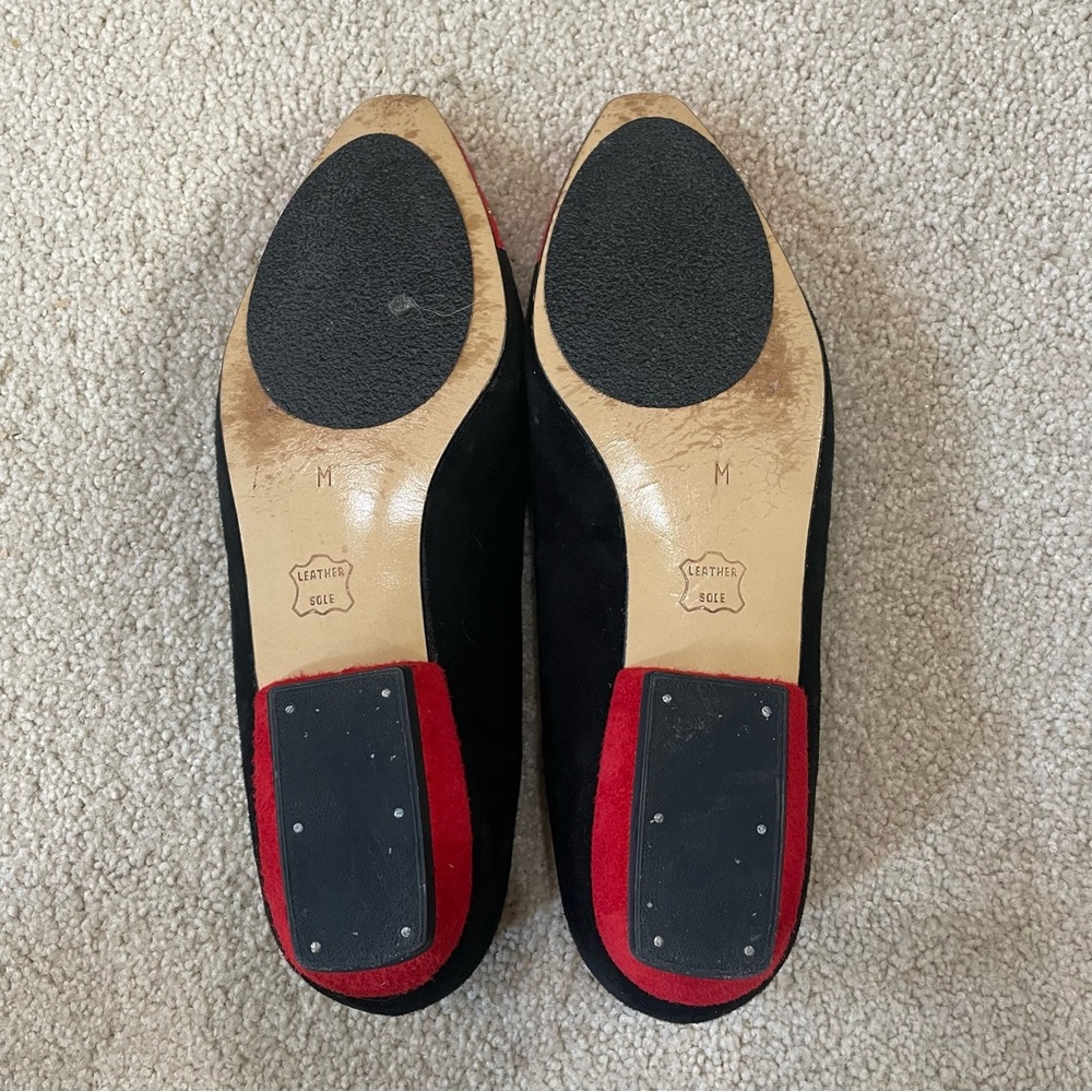 Vintage Timothy Hitsman Velvet and Suede Flats Size 6 - Picture 3 of 4